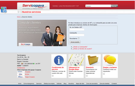 Sitio Web Servicopava